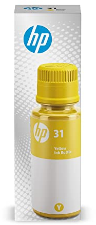 HP 31 Yellow Ink Bottle, 70ml (1VU28AN)