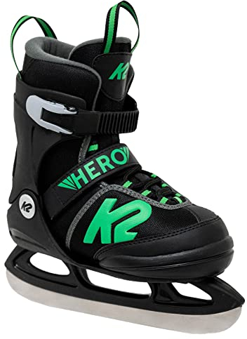 K2 Skates Jungen Schlittschuhe Hero Ice, black - green, 25D0601.1.1.M