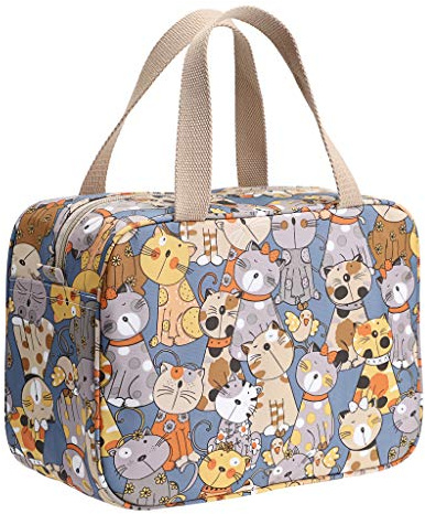 Sumnacon Trousse de Toilette Sac de Toilette Grande capacité Organisateur pour Le Voyage,Business,Pique-Nique(Chats)