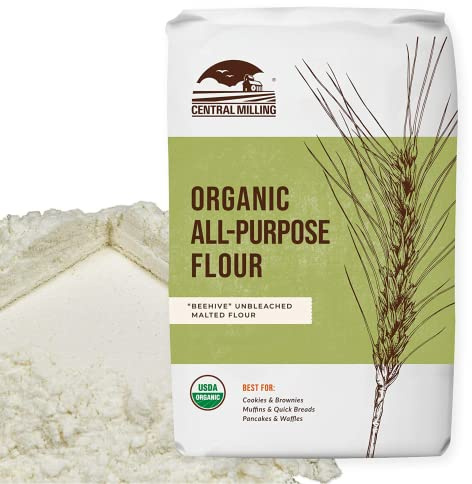 100% Organic All Purpose Unbleached White Baking Flour - 10 Pound