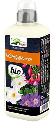 CUXIN DCM Flüssigdünger Kübelpflanzen Bio - Bio-zertifizierter Flüssigdünger - Lang anhaltende Blütenpracht - Üppige Blütenbildung - Spurennährstoffreich - Für Balkon- und Terrassenpflanzen - 800 ml