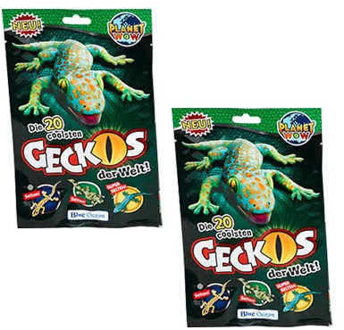 Generisch Blue Ocean Geckos Planet Wow Sammelfiguren – 2X Sammeltüten