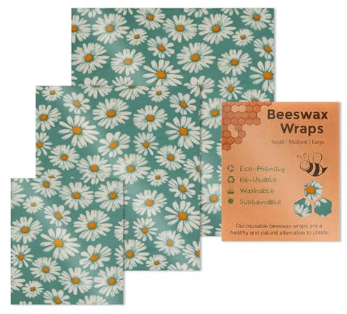Raxove Beeswax Food Wraps, Beeswax Food Wraps Large, Beeswax Wraps for Food