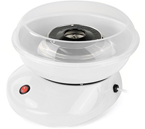 Professionelle Zuckerwattemaschine aus Baumwolle – für Zuhause, Kinder – Partygeschenk – Cotton Candy Floss Maschine, elektrisch, Candy Floss Maker, Geburtstag Kinder, Weiß