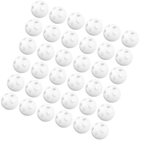Beaupretty Lot de 60 Boules de Grelots Blanches en Plastique pour Inserts de Cloche Soi-même, Son Doux et Usage Polyvalent pour Jouets en Peluche DIY