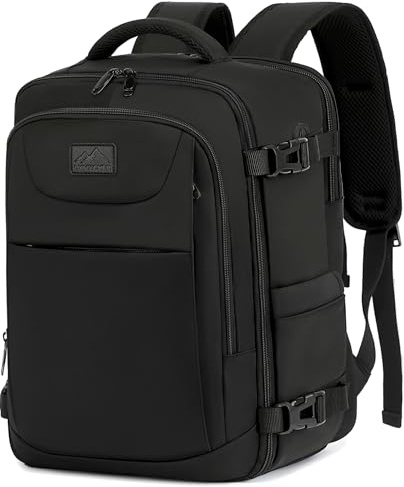 LYNXCHER Sac à Dos Voyage Cabine Avion 40x30x20 Pour Ryanair EasyJet Eurowings Bagage Cabine Anti-Vol Unisexe Homme Femme Voyage Noir