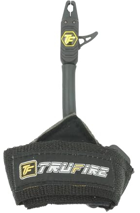 Tru-Fire Patriot Archery Compound Bow Release - Adjustable Black Wrist Strap