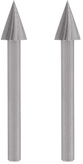 Dremel 125 Hochgeschwindigkeits-Fräser - Zubehörsatz für Multifunktionswerkzeug mit 2 Fräsern Ø 6,4mm zum Schnitzen, Gravieren und Fräsen von Holz, Kunststoff, u.v.m.