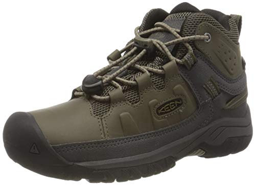 Keen Unisex-Kinder Targhee Mid Wp Wanderstiefel, Bungee Cord/Dark Olive, 37 EU