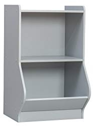 Iris Ohyama, Spielzeugregal, Kindermöbel, Bücherregal, Mehrfarbig, Zimmer, Kindergarten, Krippe, Vorschule - Kids Basic Shelf - KSB-2 - Grau