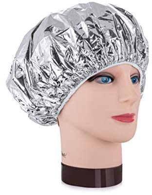 Ponik's Aluminium-Folienkappe für Dauerwelle, Aluminium-Haarkappe, wasserdicht, Aluminiumfolie, Haarhaube, Dauerwelle, Haarfärbekappe