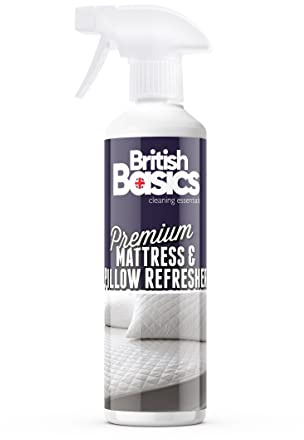 BritishBasics Madrass och kuddfräschare | sovrum sängkläder luktborttagare, 500 ml