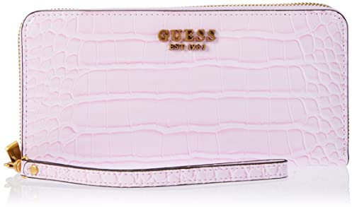 GUESS Women Laurel SLG Large Zip Around Bag, Lavendel