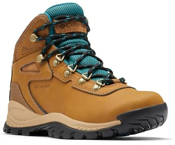 Columbia Womens Newton Ridge Lightweight Waterproof Hiking Boot, Elk/River Blue, 10