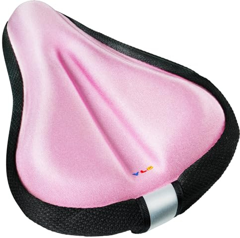 YLG Kids Bike Seat Cushion for Girls, Gel Padded Bike Seat Cover for Toddler, Breathable & Extra Soft Gel Memory Foam Child Bicycle Saddle 9.5x6.5