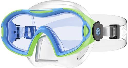 OutdoorMaster Stingray Kids Swim Goggles with Nose Cover, Swim Diving Mask for Kids, Anti-Fog Swimming Goggles for Boys and Girls, Age 5-12