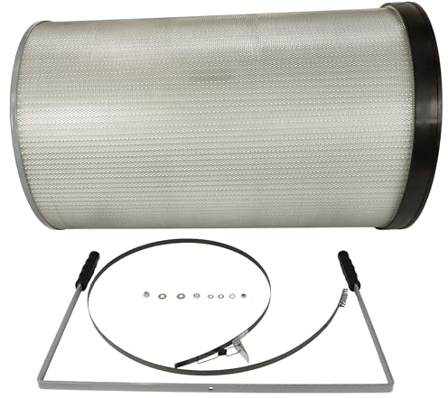 vhbw Feinstaubfilter Ersatz für Holzmann ABSFF8K für Absauganlage - Feinstaub-Filterpatrone mit Reinigungsbürste