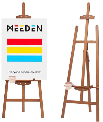 MEEDEN A-Frame Easel Stand for Painting: Lyre Easel for Adults Artist