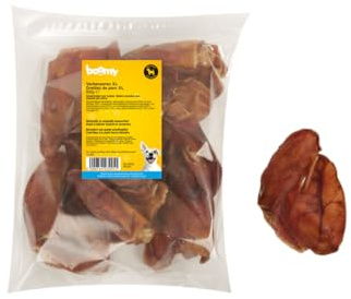Boomy - Orecchie di maiale XL - Snack naturali per cani - Snack alla carne secca per cani - 600 g