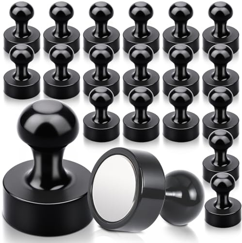 20 pezzi Magneti Neodimio, Calamita Potente 12 x 16 mm Magnete Potente, Calamite Frigorifero, Magneti Neodimio Calamite per Lavagna Magnetica, Calamite Potenti Piccole per Frigorifero, Foto Nero