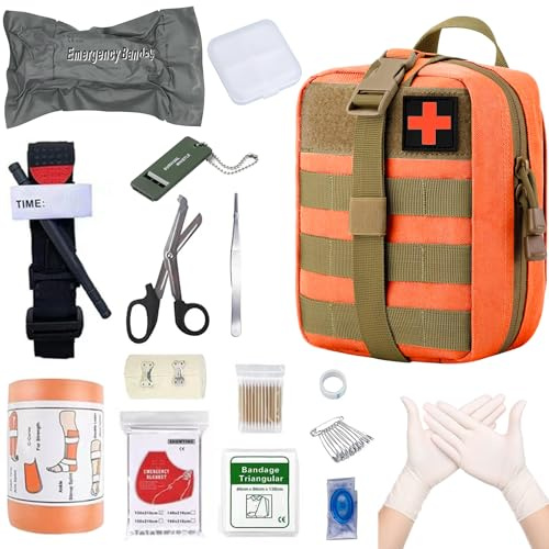 Tactical EMT Medical,táctica Bolsa MOLLE Pouch,Médica Bolsa,Botiquín de Primeros Auxilios,Táctica Compacta Botiquín,Bolsa de Emergencia,Kit Primeros Auxilios,Bolsa EMT Kit de Supervivencia