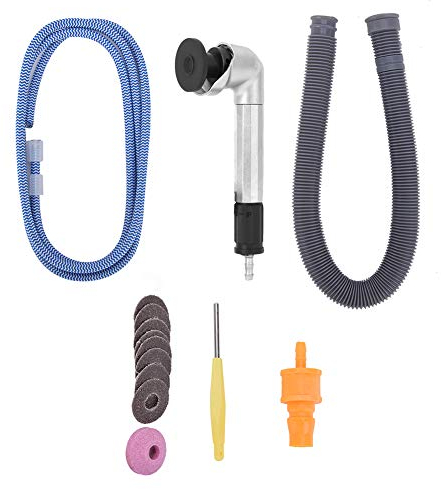 Amoladora angular, pluma de molienda neumática Curva de 90 grados Mini Air Micro Die Grinder Herramienta de mano Máquina de molienda doméstica de mano para ingeniería de grabado y molienda 23500rpm