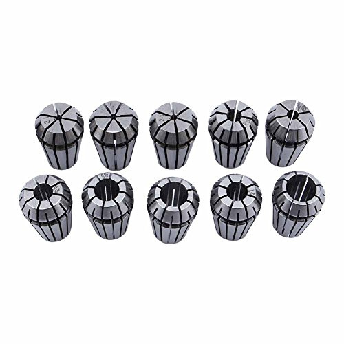 Juego de boquillas ER16 de 10 piezas, juego de boquillas de resorte para soporte de trabajo CNC, torno de grabado y fresado ， 1-10 mm, herramientas de corte de roscas de máquina