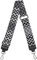 Ever Bloom Verstellbarer 5CM Schultergurt, Mehrfarbiger Breiter Taschengurt Schulterriemen für Damen und Herren, Mädchen DIY Zubehör für Tasche, Jiandai Farben:Ethno Schwarz
