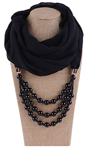 Damhalsband halsduk 180 x 48 cm halsdukar solskydd chiffong halsduk halsdukar smycken hänge smycken huvud hijab nationell stil hängande halsduk franshalsduk med halssmycken hänge halsduk