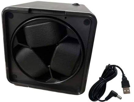 Baoblaze Enrollador automático de Relojes, Caja de Reloj con 3 Posiciones, Soporte para Reloj, Caja Expositor de Relojes para Mesa, Dormitorio, Tiendas, Standart