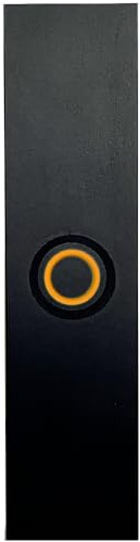 Newhouse Hardware Rectangular Lighted Wired Metal Doorbell Button in Black BT6RL, for Doorbell Chime, Buzzer, or Ringer, Door Bell Button Only, Buzzer Button with LED Button Light