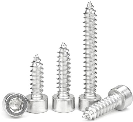 Column Hexagonal Socket Screws M2-M6 Hex Bolt Cap Head Self Tapping Screw, 20Pcs, M5X10mm