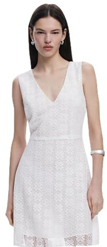 Vestido encaje sin mangas