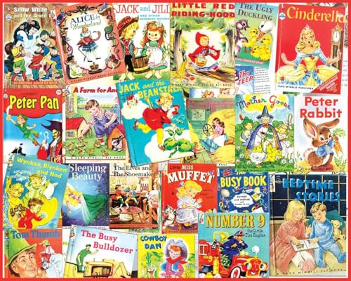 White Mountain Vintage Fairy Tales Puzzles for Adults 1000 Pieces Jigsaw Children Book Puzzle