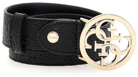 guess Gürtel 35H Cresidia 4g Logo Peony BW9182P4435 black L, Schwarz , L