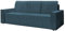 KIER FURNITURE Sofa mit Schlaffunktion - Cord Sofa - 236 cm lang - Wohnzimmer Couch mit Bettkasten - Große Liegefäche 143x200 cm - Leo Schlafsofa Ausziehbar - Blau