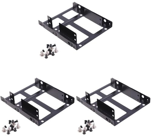 Haopeuk 3X Double Layer SSD Metal Frame 2.5 to 3.5 Internal Mounting Computer SSD Hard Drive Converter Adapter Bracket