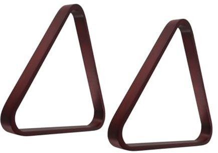 Mikinona Set 2 Pezzi Triangoli da Biliardo in Legno Massello 572 MM Rastrelliera per Palle da Biliardo a 9 Palle per Snooker Pool