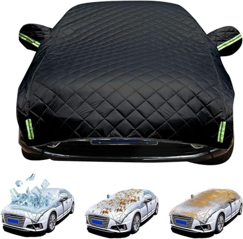 Telo Copriauto Da Esterno Per Mini-Cooper Cabrio R52 2004-2025,Telo Antigrandine per Auto,Mezza Copertura Per Auto Traspirante Addensata,Addensato OZ0113