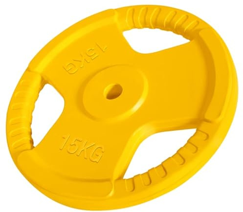 GORILLA SPORTS® viktskivor - 1,25 kg, 2,5 kg, 5 kg, 10 kg, 15 kg, 20 kg, 25 kg, 30 kg vikter, singel/set, 30 mm, gjorda av gjutjärn med gummigripare, val av färger - viktskivor