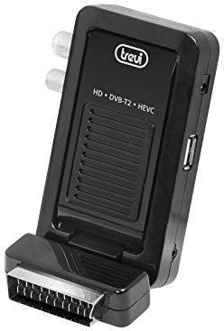 Trevi HE 3348 SC Decoder Digitale Terrestre HDMI Scart HD DVBT/T2/HEVC, Codec H.265 Ricevitore