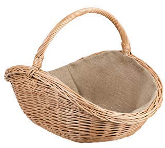 e-wicker24 Alles aus Weide Cesta Portalegna da Interno in Vimini Porta Legna da Interni Fatto a Mano Cesta in Vimini per Legno Cestino per tronchi Ceste per Legna da Interno