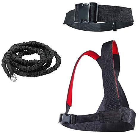 YNXing Dynamic Resistance Trainer per l'allenamento con la resistenza per migliorare forza, potenza e agilità, set di corda elastica 5m/2m (set da 6,6 piedi)