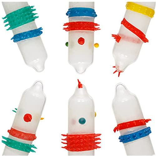 60 stück Speziell geformte sexy G-Punkt-Kondome mit verbesserter Stimulation, Spike-Kondome (60)