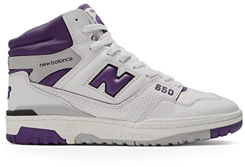 New Balance Men's 650 Sneaker, weiß/violett, 43 EU