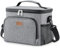 Lifewit Isolierte Kühltasche, Wiederverwendbare Lunchtasche, Tragbare Kühlbox, weiche Tragetasche, auslaufsicher, mit verstellbarem Schulterriemen für Erwachsene für Arbeit/Picknick, Grau 15L