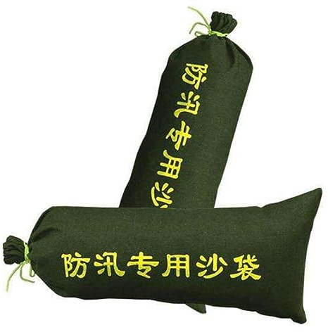 Flood Water Barrier Sand Bags Thickened Long Canvas Flood Protection Sandbags with Insert Buckle Reusable Quick Flood Barrier for Home Door Window Basement Garage ( Color : 50PCS , Size : 30*70CM )