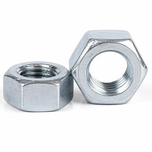 M3 (3mm) (Pack of 20) Hexagon Full Nuts Steel. cl 6 Zinc Plated DIN934 Metric Thread Nuts for Bolts and Screws - A01B M3_20