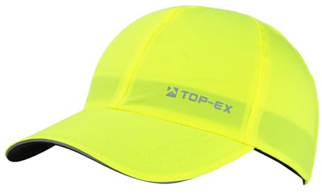 TOPEX XXL Gorra de béisbol impermeable para hombre, gorra de correr, gorra de verano, gorra de sol, gorra de béisbol para deportes, golf, tenis, correr, protección UV, tx94580_verde luminoso, M-L