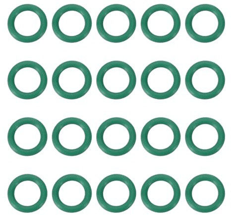 PATIKIL Anello O-Ring Gomma Fluorurata 8,5mm OD x 5,5mm ID x 1,5mm Larghezza, 20pz Sostituzione Guarnizione Tenuta FKM Metrica per Guarnizioni Idrauliche Valvole Tubi Rubinetti, Verde